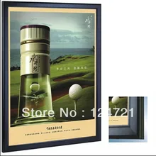 Ультра тонкий светодиодный Лайтбокс для рекламы, односторонняя защелкивающаяся рамка