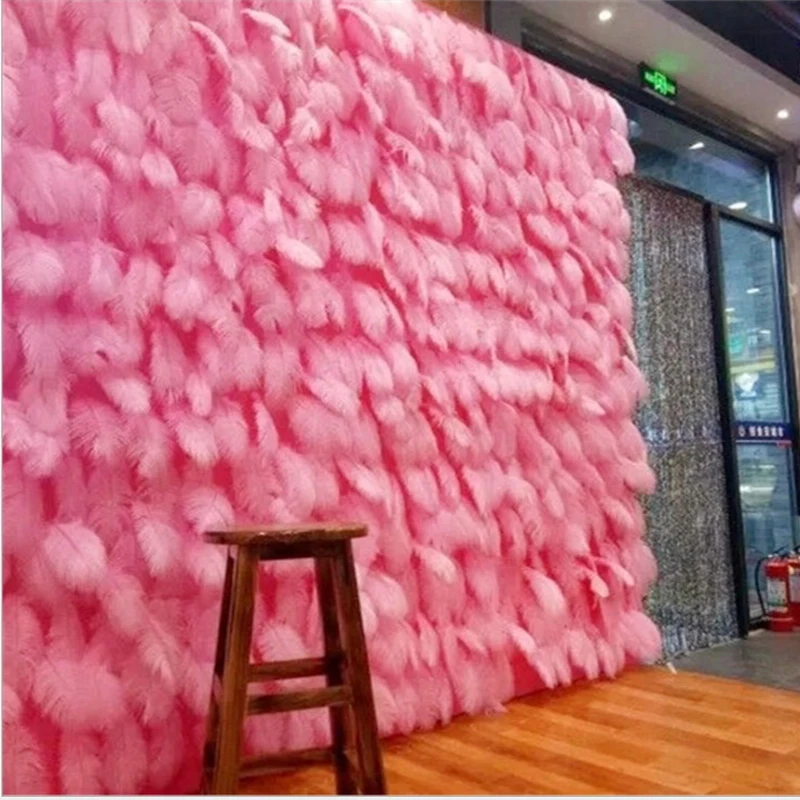 

Wholesales wedding Birthday party decoration 15 to 20 cm ostrich feather wall Backdrops photo Props