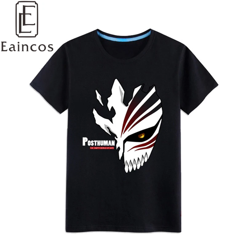 

Anime Bleach Kurosaki Ichigo Tees Cosplay Costume T-shirts Casual Cotton Tops