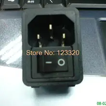 10 шт./партия AC штекер разъема питания с кулисный переключатель