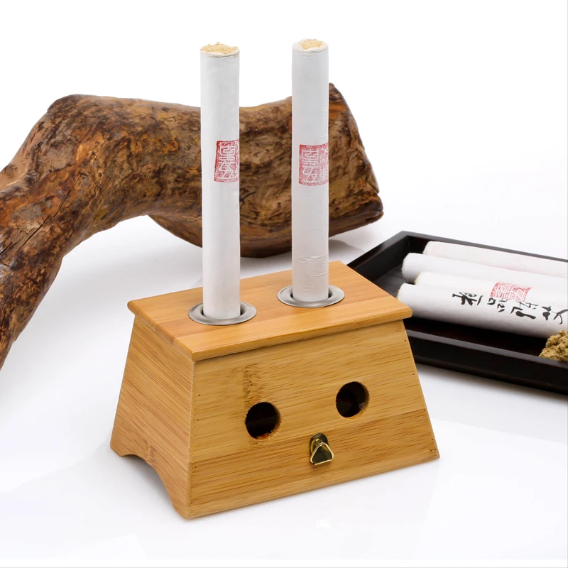 

bamboo moxibustion box pair of bamboo moxa moxibustion box moxa roll moxa utensils