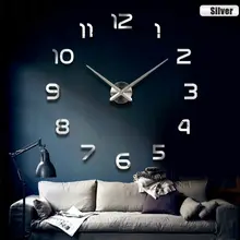 2017 New Metall Moderne 3D DIY font b Wall b font font b Clock b font