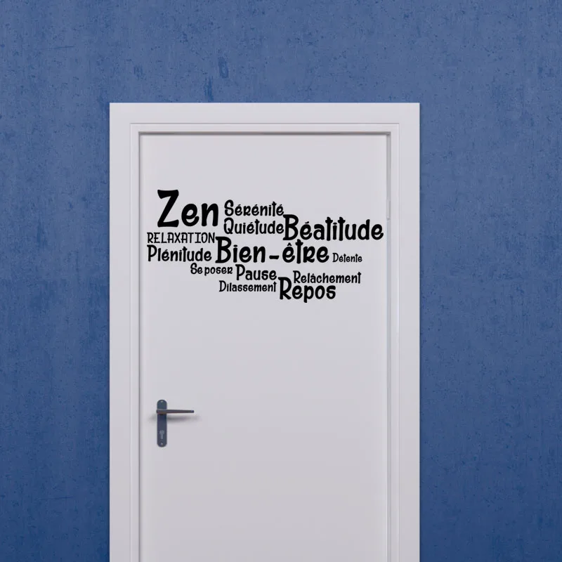 Stickers Salle De Bain Citation Zen Bien Etre Repos Vinyl Wall Decor Bathroom Wall Decal Home Decor Poster House Decoration Wall Stickers Aliexpress