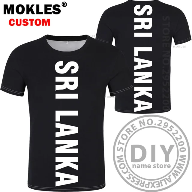 SRI LANKA t shirt diy free custom name number lka T Shirt nation flag