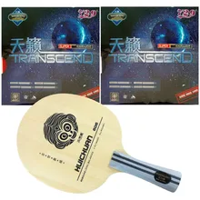Pro настольный теннис пинг-понг Combo ракетки Galaxy YINHE HUICHUAN 606 с 2x РИТЦ 729 Дружба TRANSCEND КРЕМ каучуков FL