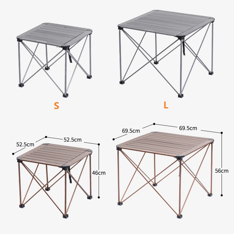  Naturehike Portable Camping Side Tables with Quality Aluminum Table Top Ultralight Folding Table in