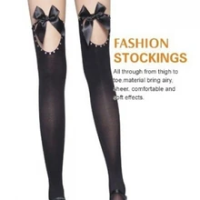 Длинные ноги Для женщин сексуальные чулки 3S8104 Для Вернуться рипы бедро высокие чулки