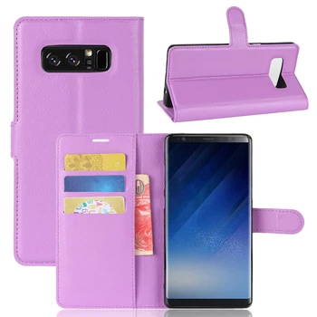 

500pcs Flip PU Leather Litchi Case For Samsung Galaxy S10 5G E S9 S8 Plus Note 10 9 8 A10S A20S M30S Holder With Card Slot Cover