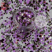 RFM321-205 разноцветные Круглые пайетки в горошек для дизайна ногтей, гель для ногтей, Гель-лак для ногтей и украшения своими руками