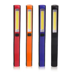 COB светодиодный мини-ручка свет USB Перезаряжаемый велосипед свет инспекционная лампа карманный светодиодный факел с зажимом магнит Lanterna