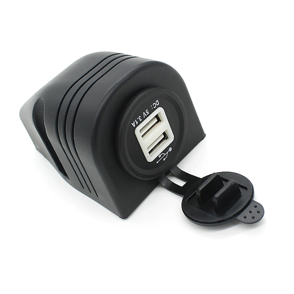 Портативная 12V розетка для автомобильного прикуривателя сплиттер двойной USB порт