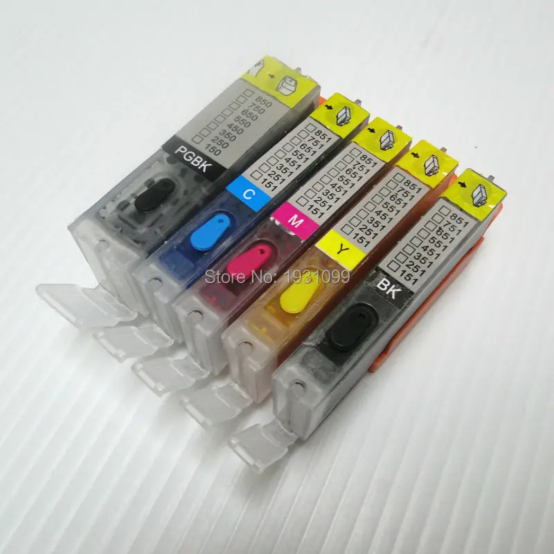 

1set PGI-650 CLI-651 refill cartridge for canon PIXMA MG-5460/PIXMA IP-7260/PIXMA MG-63 with ARC chip PGI650 CLI651ink cartridge