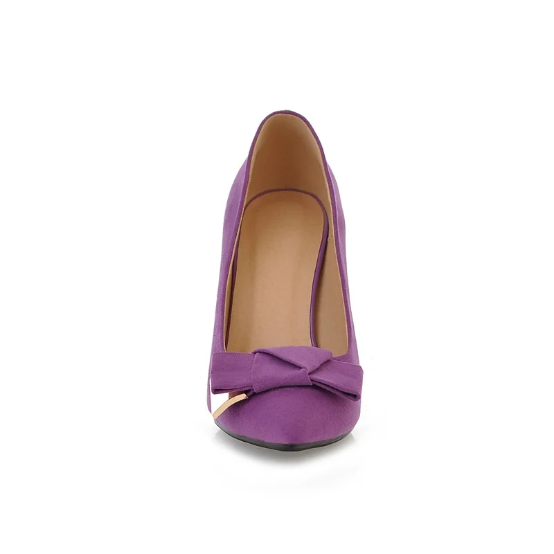De Super Bout Femmes Mariage Automne Pointu Mode Talons Haute red Nouvelle Pompes purple Chaussures Black Partie Papillon Printemps 2018 Mince Sexy noeud gAxqEATfnw