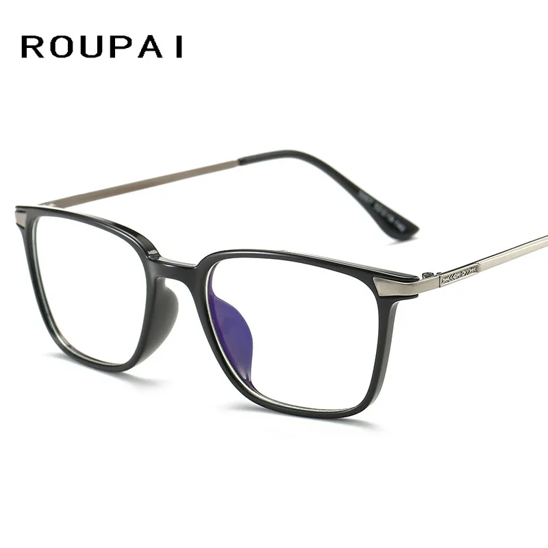 

ROUPAI TR90 Computer glasses Unisex Protection Anti blue light Reading eyeglasses Frame Gaming goggles for Men Women 5007