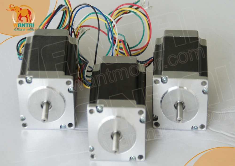 6 Leads 57BYGH633 2 фазы WANTAI 3 шт. NEMA23 шаговый двигатель 270OZ IN 3.0A CNC мельница и резка|nema23 stepper