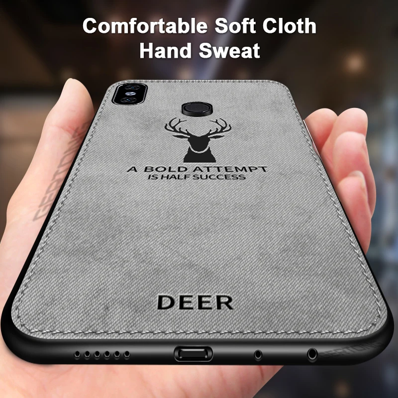 

Deer Cloth Texture Phone Case For Xiaomi Redmi Note 5 6 Pro 6A 5A 5 Plus Mi 8 A2 Lite A1 Max 3 Mi8 Mi6X Mi5X Pocophone F1 Cover