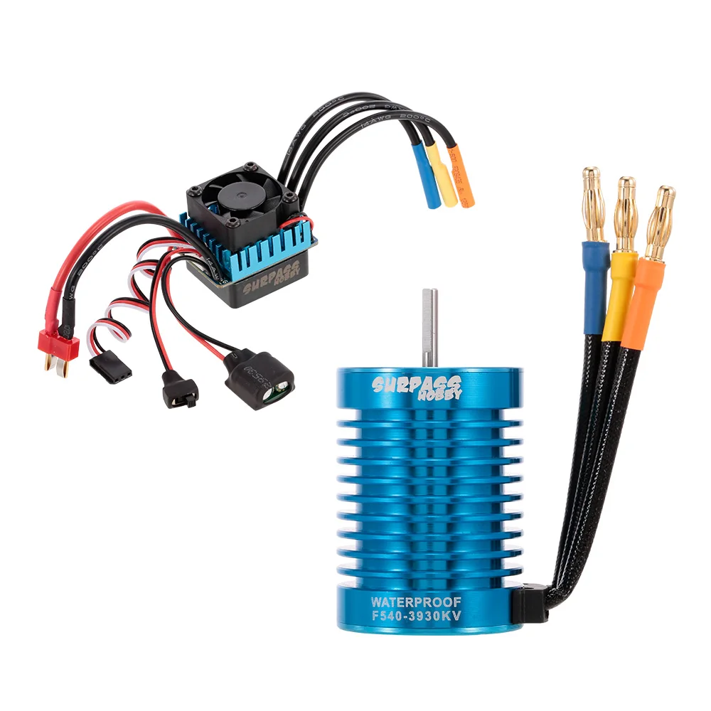 

F540 3930KV 3650 3900KV 2150KV 2600KV 2650KV 2650KV Sensorless Brushless Motor 45A 60A120A Brushless ESC for 1/10 RC Car Truck
