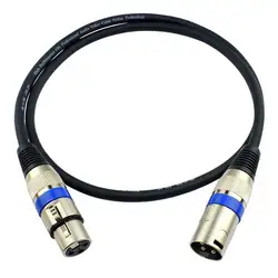 5FT XLR 3 контактный разъем для микрофонный аудио экранированный кабель-удлинитель