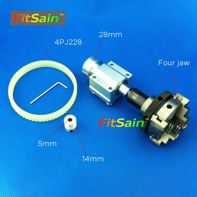 FitSain-hole 5mm pulley four jaw chuck D=50mm Machine Pulley Bench mini Lathe spindle fitsain hole 5mm pulley three jaw chuck d 50mm pulley mini drill press mini lathe