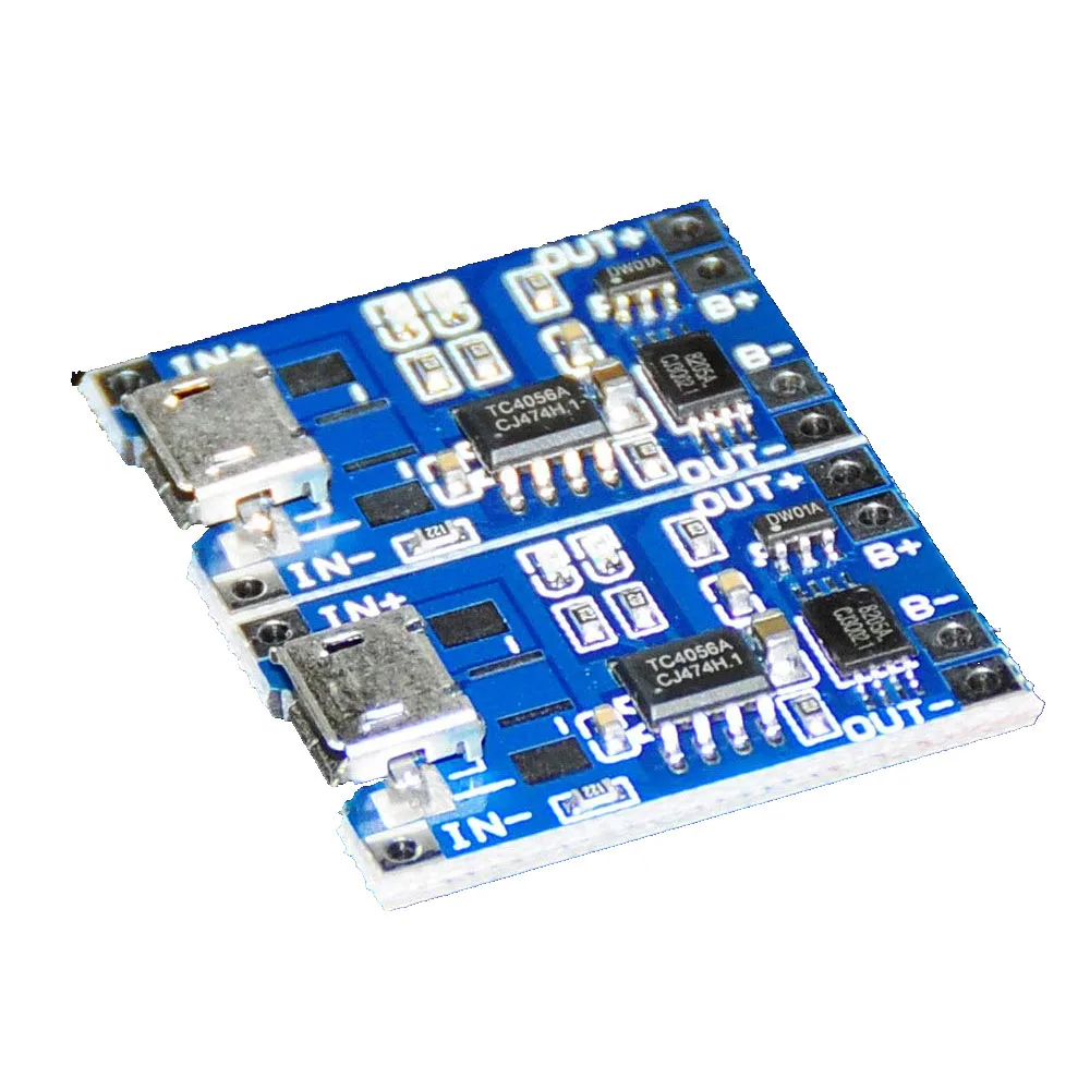 TP4056 5В 1A Micro USB 18650 литиевая батарея зарядная плата модуль защиты зарядного
