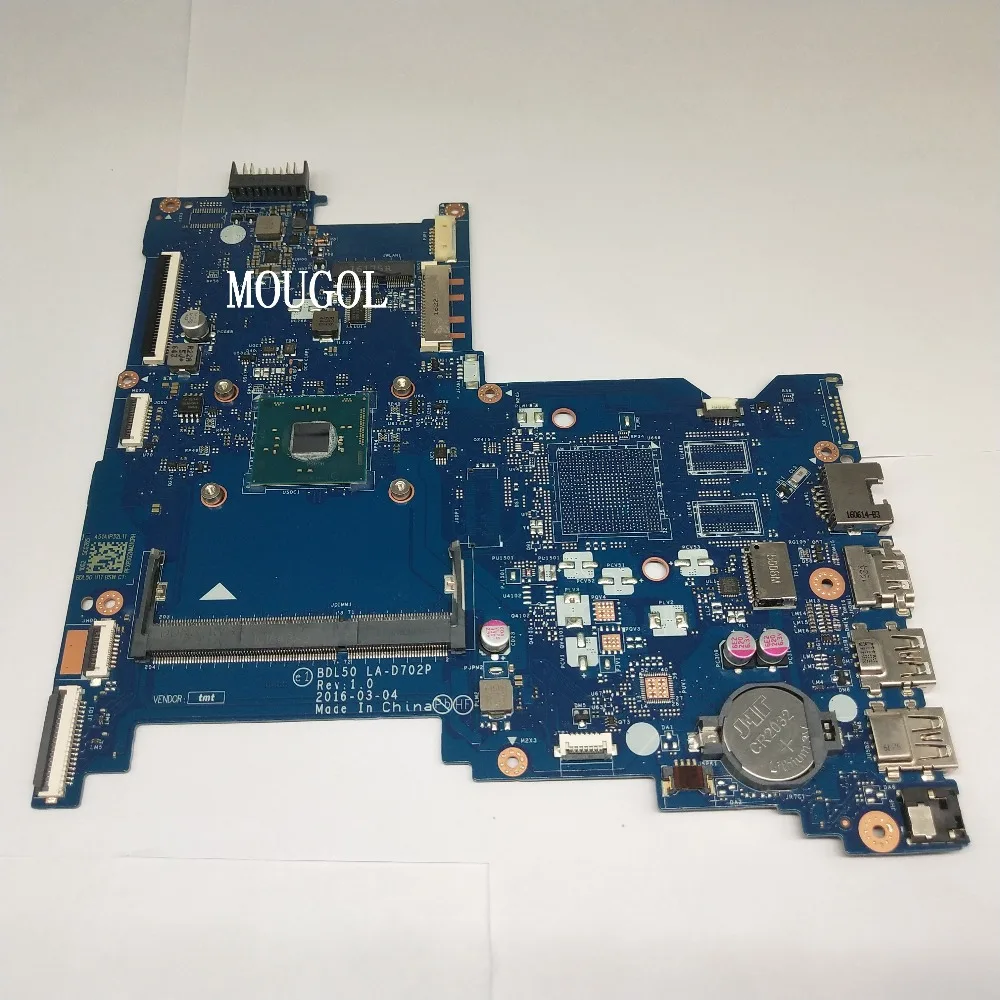 

BDL50 LA-D702P Mainboard FOR HP 15-AY Laptop Motherboard 854944-501 854944-601 854944-001 N3060 CPU