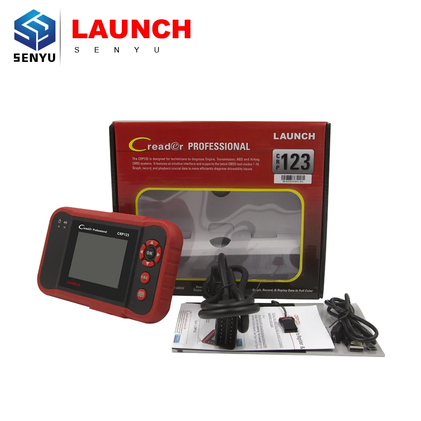 Профессиональный считыватель кодов оригинальный сканер Launch X431 Creader 123 OBD2