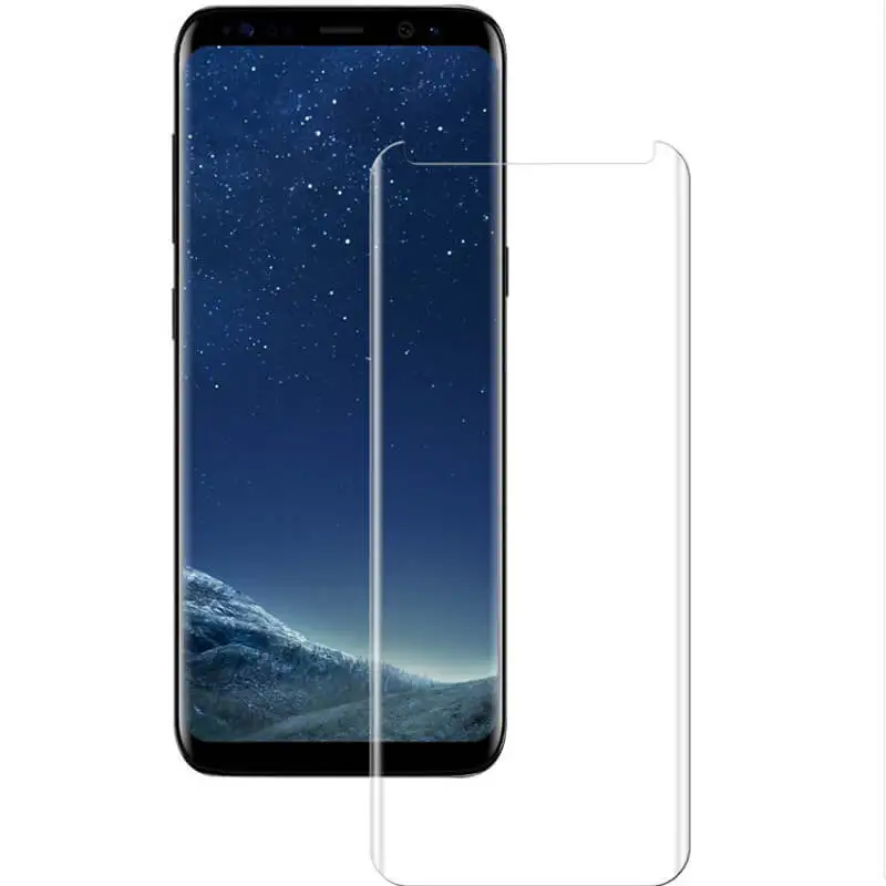 2pcs Screen Protector For Samsung S7 edge S8 Plus Note8 9 Curved Tempered Glass Liquid Full Glue UV Glass Light for Galaxy S9Plus (6)
