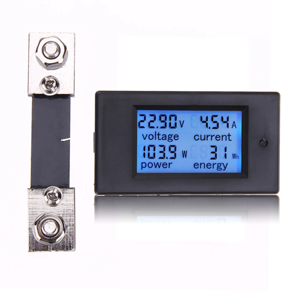

100A 6.5-100V Energy Meter DC Power Digital Watt KWH Meter Current Ammeter Voltmeter Measuring Panel high quality