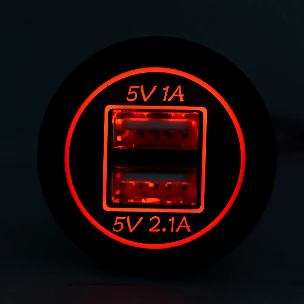 Vovotrade 2018 Новый 12 24V 4.2A мотоцикл автомобиль двойной USB мощность Зарядка порт