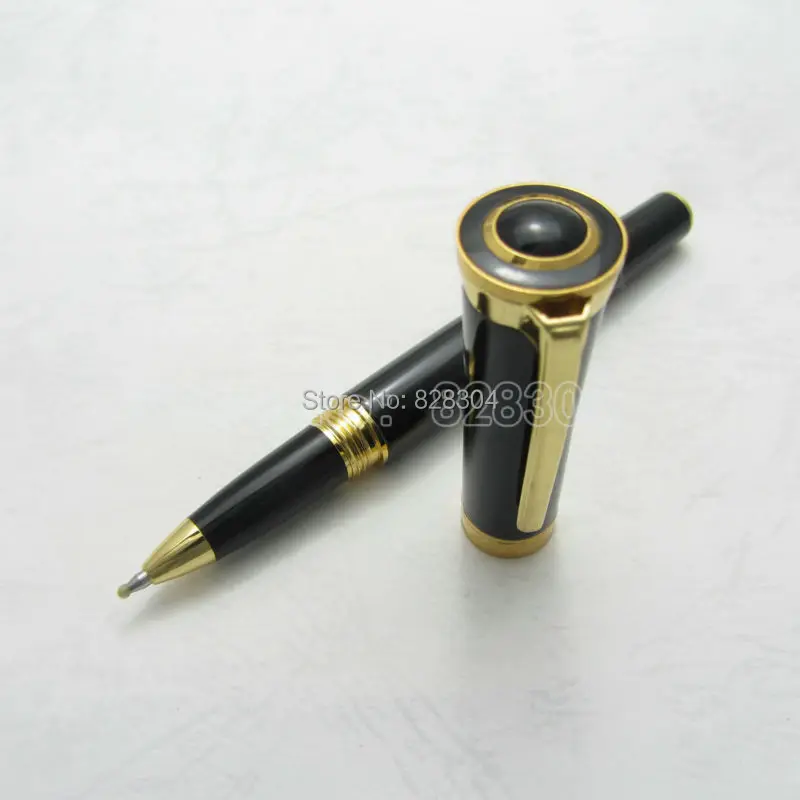 

Gift pen black gold clip roller pen mark Office writing gift pen free shipping C1