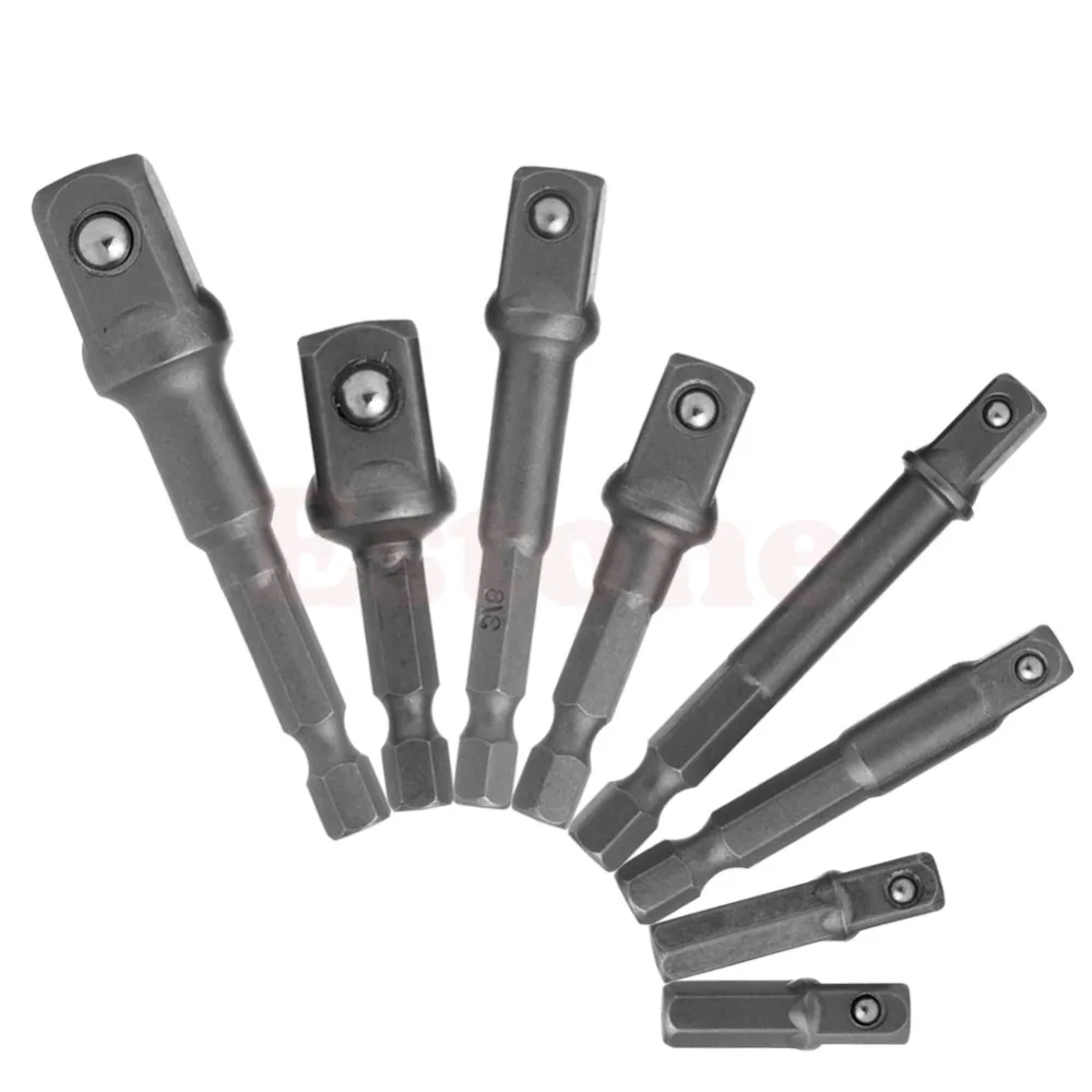 

New Hex Socket Bar Wrench Adapter Extension 1/4" 3/8" 1/2"Power Drill Bit Driver 2019