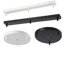 Dengtoe лампы люстры база пластина освещение аксессуары черный или белый круглый квадратная потолочная база Роза основание для светильника