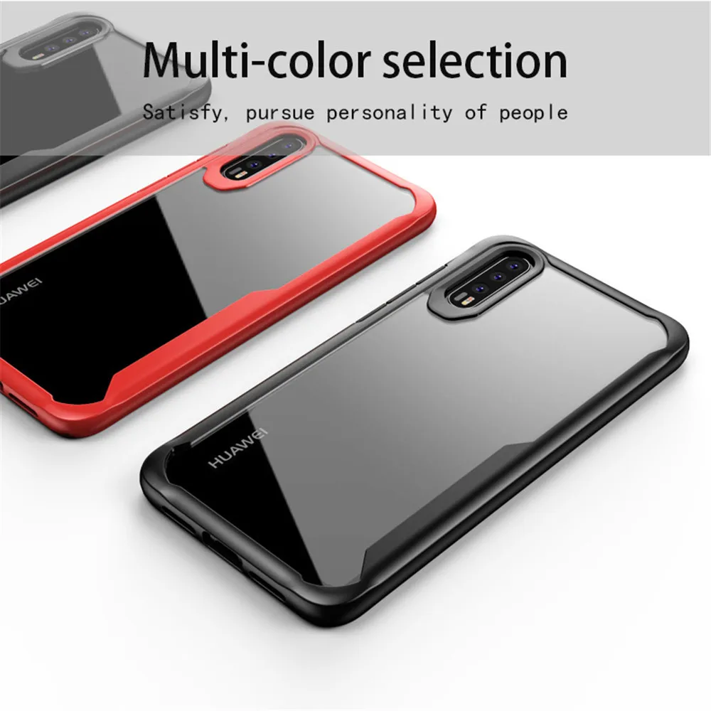 

KDTONG Case For Huawei P20 Lite Pro Mate 20 Lite Nova 4 Case Luxury Soft Silicone Transparent PC Cover For Huawei Honor V20 Case