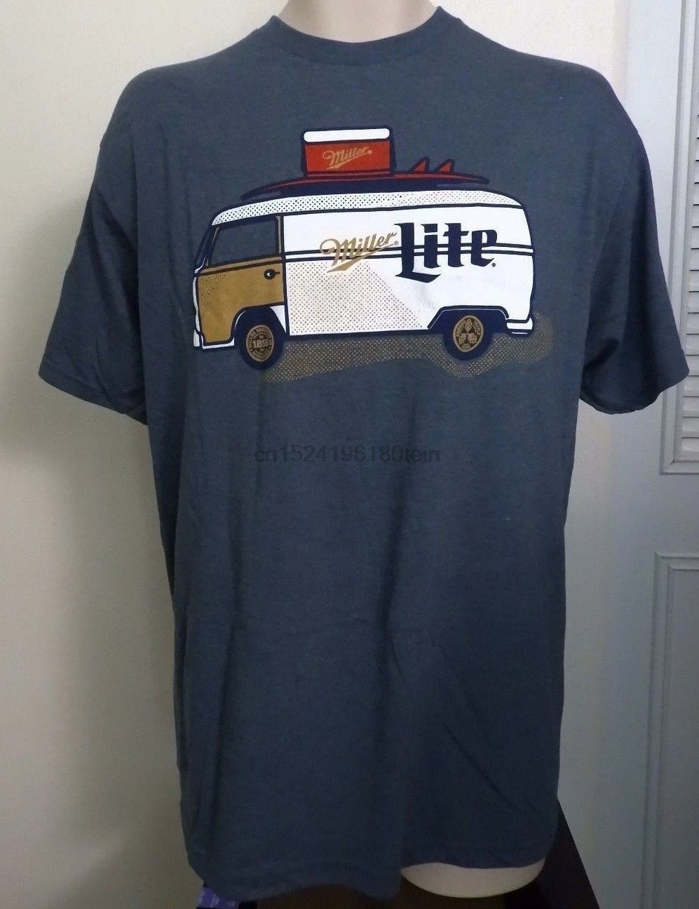 Miller Lite Van MILLER LITE Licensed GRAPHIC TEE MEN Size XL 2XL NEW WTAGS!-in T-Shirts from Men 
