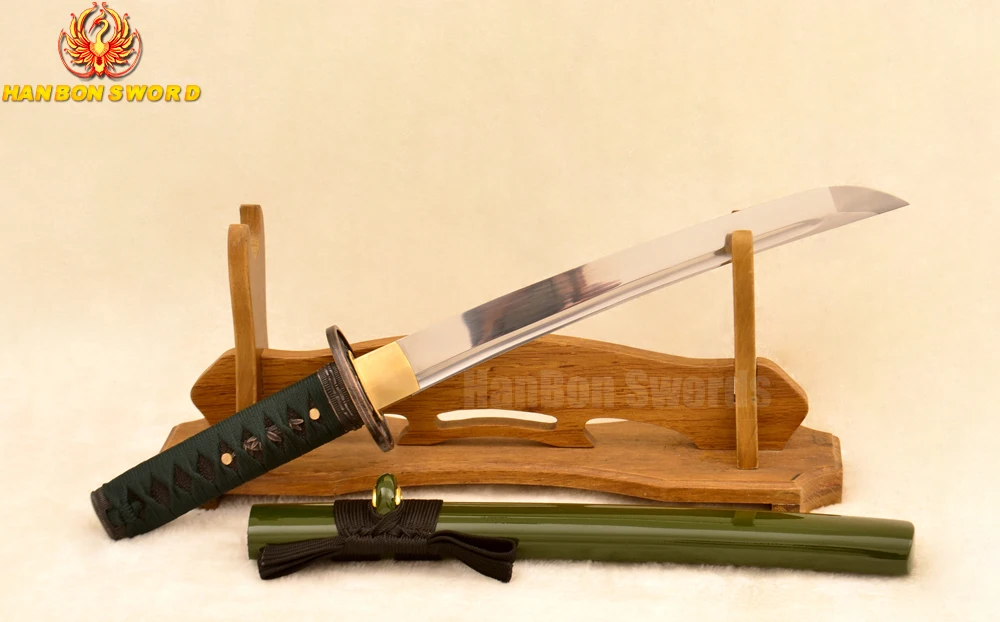Samurai Japanese Tanto Bamboo Sword 1060 High Carbon Steel Full Tang Blade Sharp