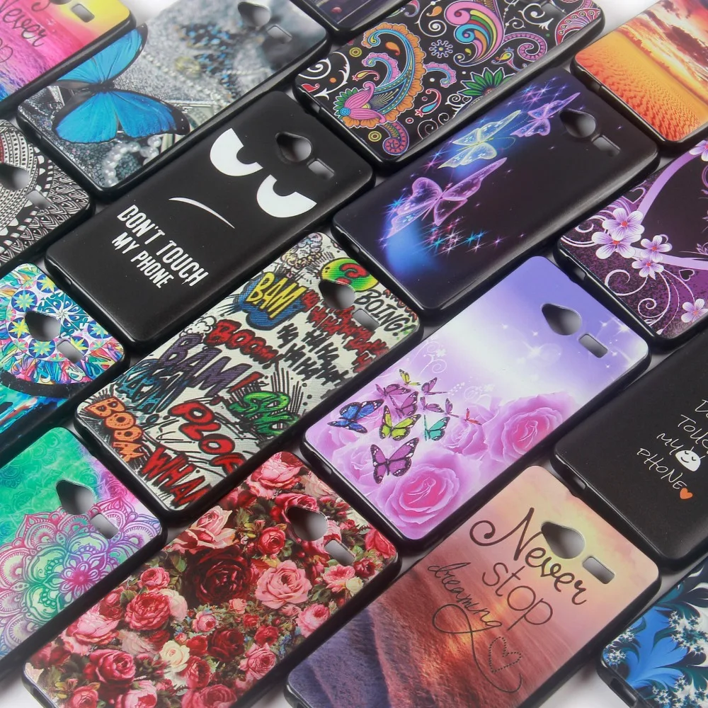 

Soft TPU Cartoon Case For Coque ZTE Blade L3 Case Silicon Back Cover For Funda ZTE Blade L3 Case Capa