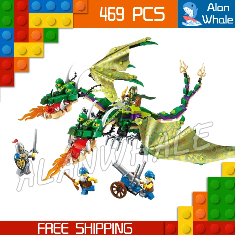 469 шт. The War Human VS Elves Chimaera Twin Dragon Archer Ranger модель конструктора набор игр игрушки