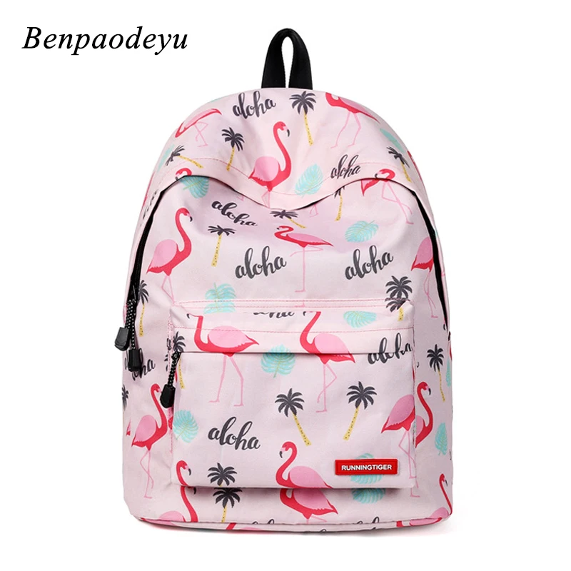 

Fashion Girls School Bags Women Backpacks Flamingo Print Backpack for Teenage Girls Laptop School Backpack Waterproof Kids Bags