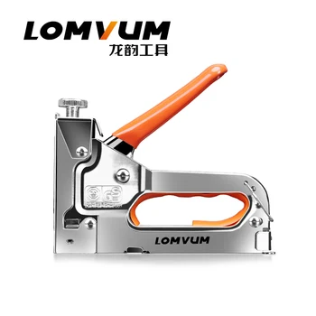 

Multitool Hand Nail Gun Stapler Furniture Staples With 1200pcs Nails Woodworking Tacker Staples Framing Rivet Gun Kit Hand Tools