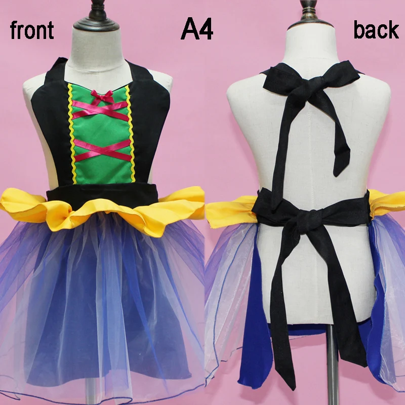 Costumes for Girls Mermaid Snow White Elsa Costume Minnie Anna Cosplay Princess Tutu Apron for Halloween Christmas Easter Party