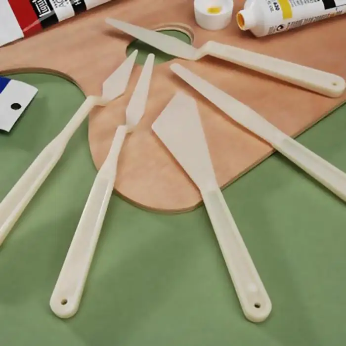 5 шт. пластиковые палитры нож для рисования смешивания инструменты для акварели резьба картина маслом художника