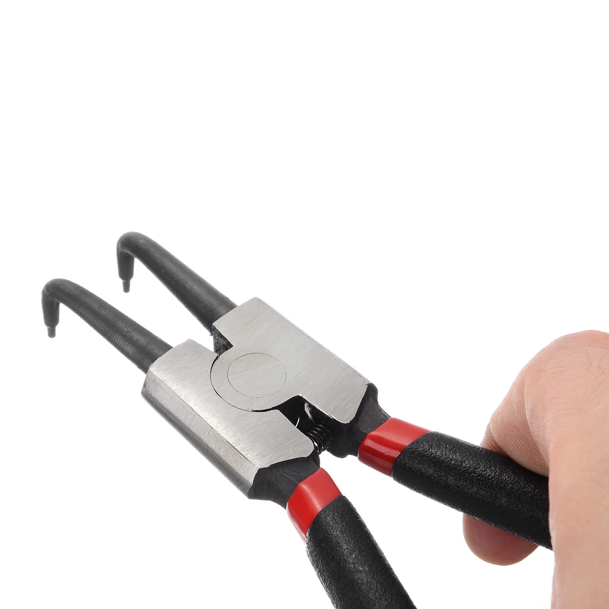 4pcs/Set 7'' External Internal Retaining Ring Pliers Set Carbon Steel Straight Bent Head Retaining Snap Pliers Tools For Machine