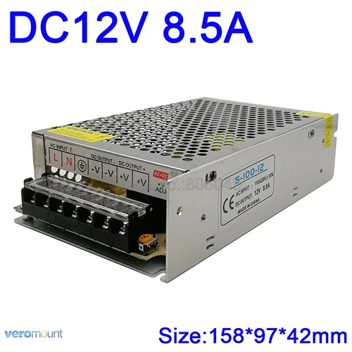 DC12V Светодиодные ленты драйвер адаптера питания 1A 2A 3A 5A 10A 15A 20A 30A 33A переключатель Питание AC110V-220V для работающего на постоянном токе 12 В в Мощность трансформатор - Цвет: 12V 8.5A