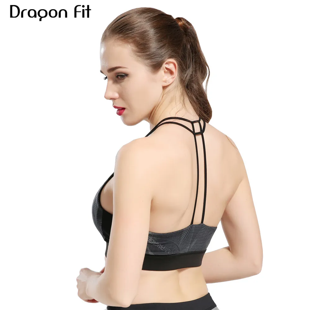 

Dragon Fit Women Running Bras Fitness Plus Size Vest Gym Top Seamless Sport Bra Soft Breathable Comfortable Sportswear Yoga Bra