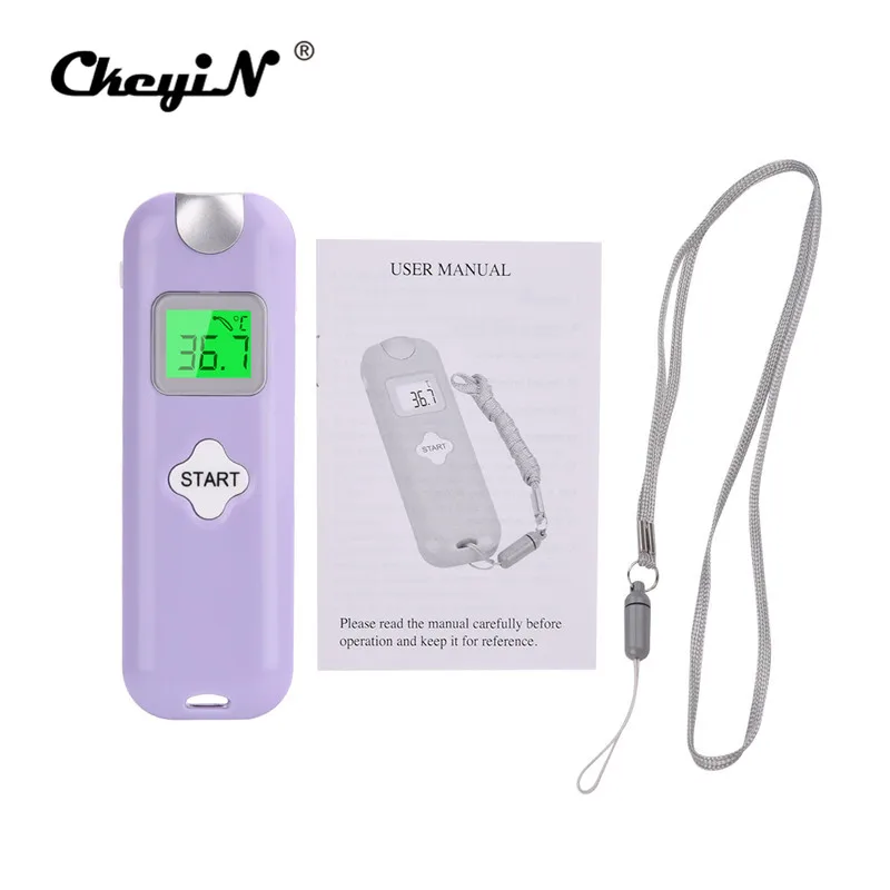 

Portable LCD Digital Display Non-contact Infrared Thermometer Body Object Temperature Measurement Fever Alarm with 32 Memories