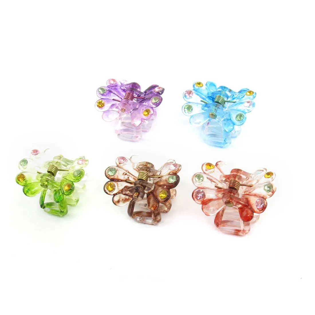 Lady Hairstyle Plastic Spring Loaded Hair Snap Claw Clip Clamp Hairclip