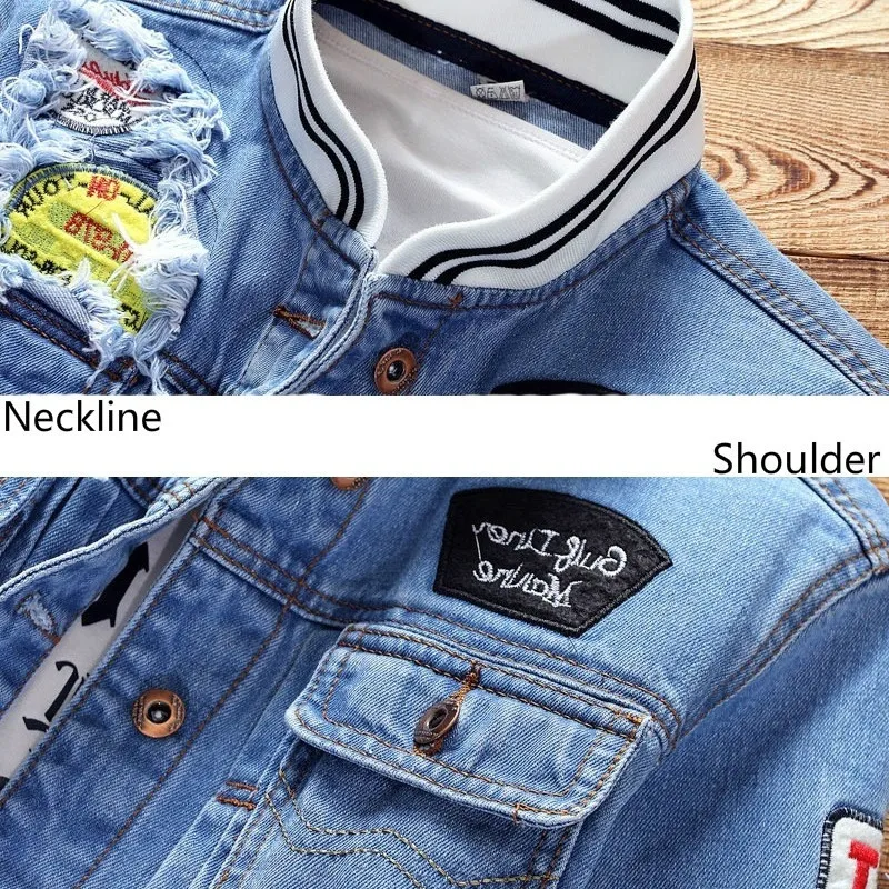 Mens Denim Jacket Men Casual Bomber Jackets Man High Quality Men's Retro Coat Streetwear Spring Autumn Chaqueta Hombre 5XL