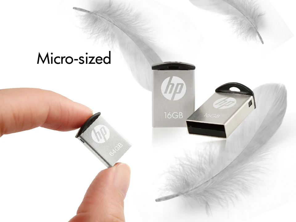 HP v222w  USB 2.0 Mini USB Flash Drive Micro M2 Handy Lidless 16GB USB Stick Metallic Housing USB2.0 Memory Driver (4)
