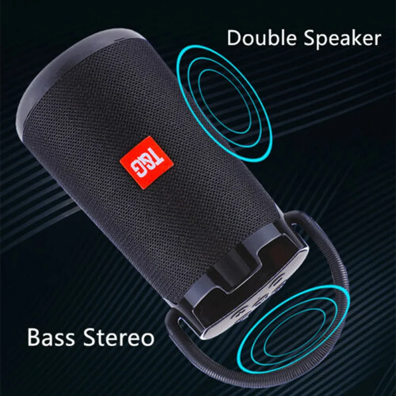 30W high power TG138 outdoor waterproof portable stereo wireless Bluetooth speaker car subwoofer support FM radio TF card AUX