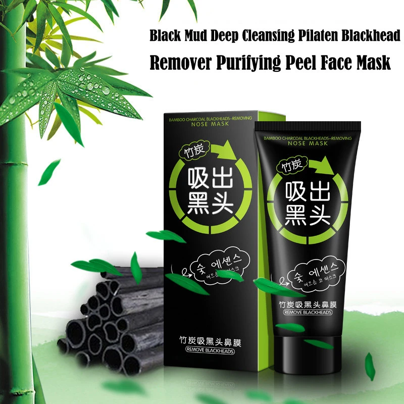 NEW Black Mud Deep Cleansing Pilaten Blackhead Remover Purifying Peel Face Mask